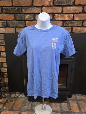Nauset Surf Women's Short Sleeve Tee in Blue With A Purple Shade
